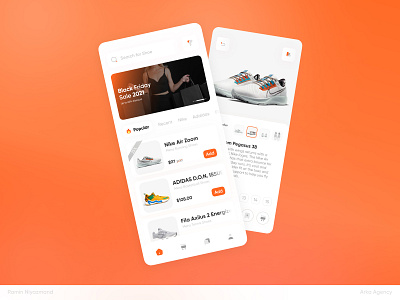 Shoe store application design