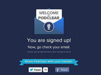 PodClear Thank You Page