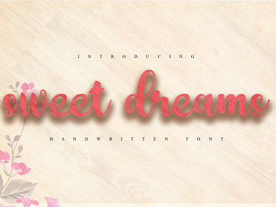 Sweet Dreams Font font script