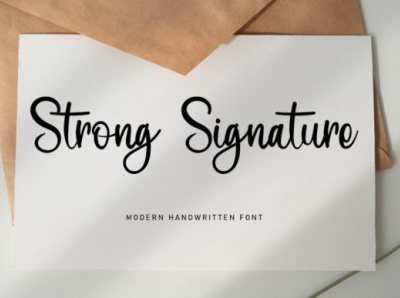 Strong Signature photographer font
