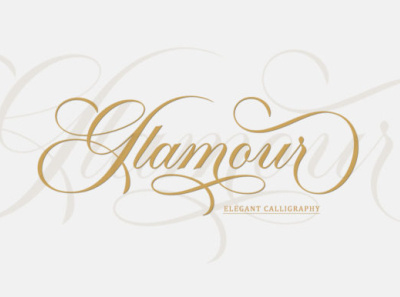 Glamour photographer font