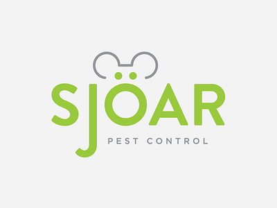 Sjöar Pest Control branding green logo pest control