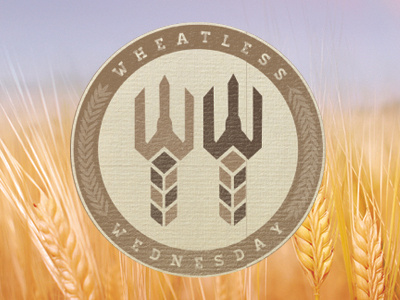 Wheatless Wednesday health logo nutrition wheat