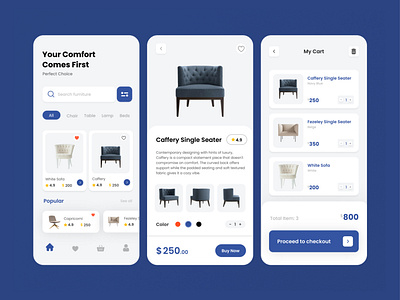 EasyHomes - Your Furniture Shop graphic design ui