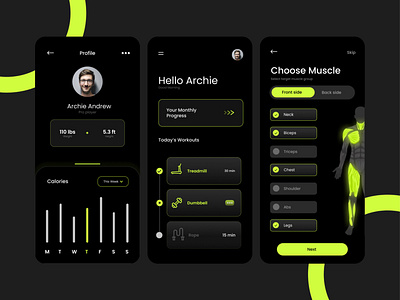 Fitness First - Your Fitness App graphic design ui