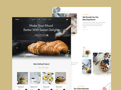 Cakery - Your Online Bakery Shop graphic design ui