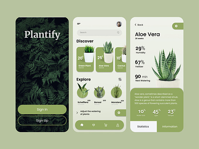 Plantify - Your Online Plant Shop graphic design ui