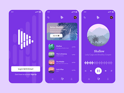 Music - Your Music App graphic design ui
