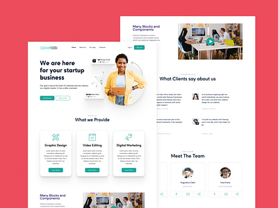 Pixelab - Your Marketing Agency graphic design ui