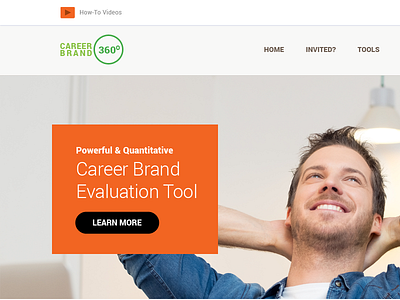 Career Evaluation Tool clean layout home homepage landing page typography ux ui visual design web app web design