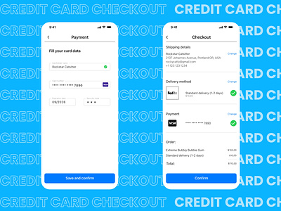 #DailyUI #002 Credit card checkout