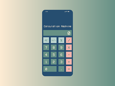 #DailyUI #004 Calculator calculator dailyui design graphic design typography ui vintage