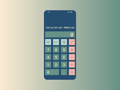 #DailyUI #004 Calculator