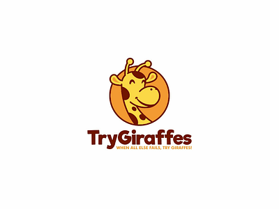 Try Giraffes animal cartoon circle cute forsale giraffes icon illustration logo