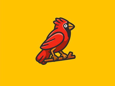 Cardinal Bird animal bird cardinal character cute forsale icon illustration logo mascot parrot toucan unused
