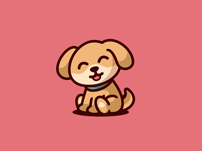 Happy Dog animal cat character cute dog forsale icon illustration logo mascot puppy unused