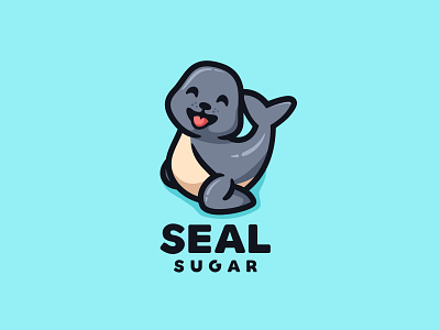 SEAL SUGAR animal baby character child children cute fish forsale logo mascot penguin seal shark walrus whale