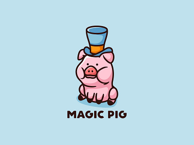Magic Pig animal baby cat character cute dog forsale icon magic mascot petshop pig piggy
