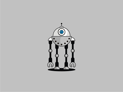 Robot2 illustration logo mascot robot