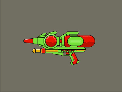 Water Gun gun icon iconoftheday illustration water watergun