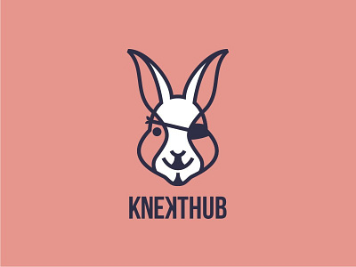 Knekthub annonymous design logo logodesign rabbit