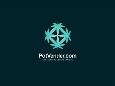 PotVender.Com health logo marijuana weed