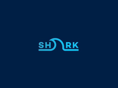 Shark beach blue fish logo ocean shark whale