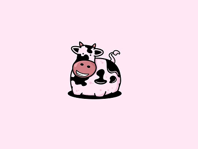 Cow animal cow forsale illustration logo milk unused