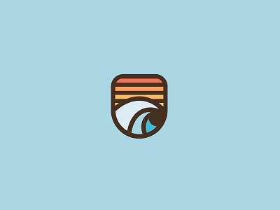 Sunset 2 beach illustration logo sun sunrise sunset