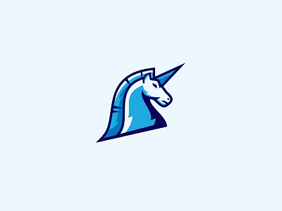 Unicorn esport horse illustration logo unicorn