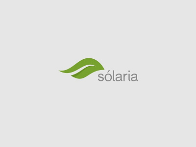 Solaria beauty illustration leaf logo