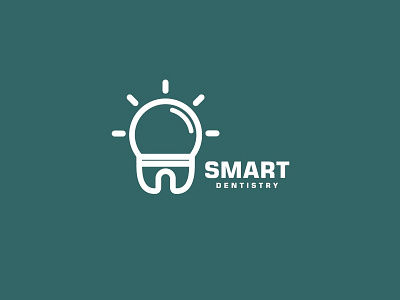 Smart Dentistry bulb dental dentistry grid illustration logo monogram smart tooth