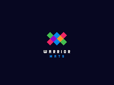 WARRIOR MATS illustration logo mats warrior