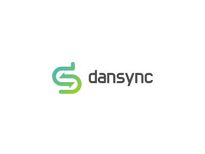 dansync illustration logo monogram sync tech unused