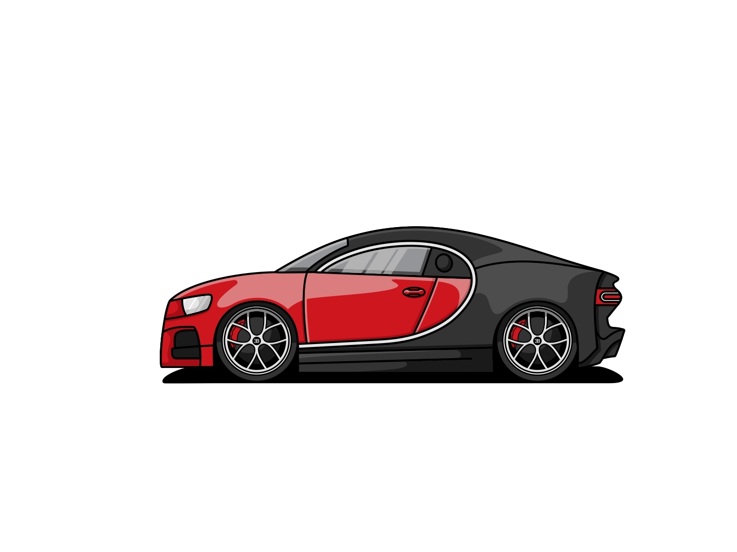How to Draw Bugatti Veyron 16.4 Super Sport in 14 Easy Steps