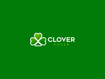 Clover Poker branding clover club forsale icon illustration logo poker poker cards unused
