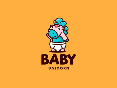 Baby Unicorn animal baby character cute forsale horse icon illustration logo mascot unicorn unused