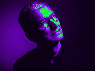 Tim Cook in Due tone effect