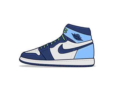 Air Jordan Shoe Illustration custom design digital designer graphic design illustration irfan ali product designer shoe illustration top designer