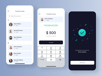 Banking App banking clean design clean ui design finance mobile app ui ux