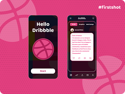 Dribbble!! First Shot animation app branding design figma first shot graphic design icon logo product design typography ui ux