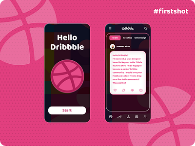 Dribbble!! First Shot