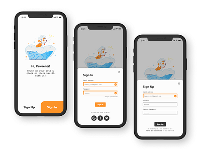 Pet Service App | Daily UI Challenge Day 1 (Sign Up)