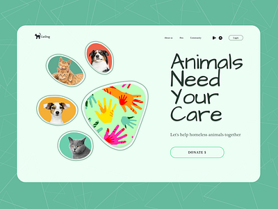 Animals need your care ui