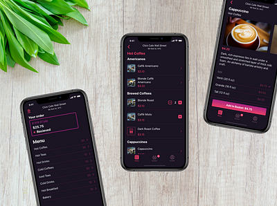 Cafe food delivery app app app design app development cafe dark design food delivery restaurant