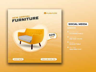 Furniture Social Media Post Template