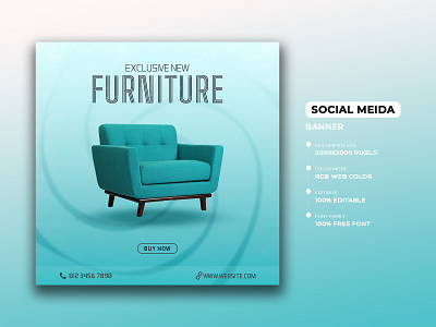 Furniture social media banner design
