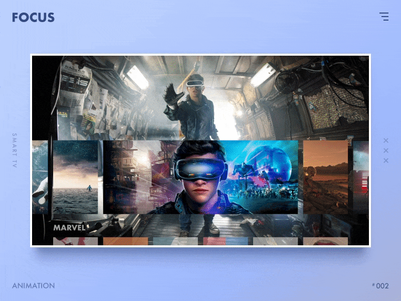 Focus_#002 animation concept focus gif switch tv ui ux