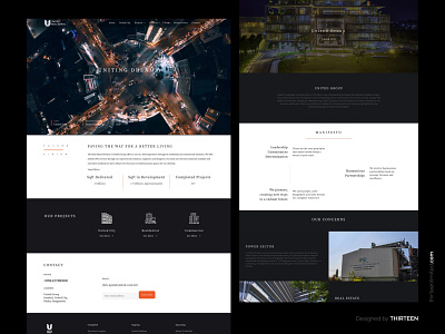 UnitedGroup - Real estate website design with live site architecture website product design property website real estate website ui design ux design web design web development