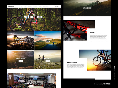 Veloce | Bicycle website design with live site bicycle website product design ui design ux design web design web development